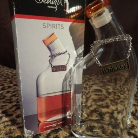 🥃DENIZLI Handmade Whiskey Glass Decanter Bourbon Bottle NEW Bar old fashioned - Picture 5 of 5